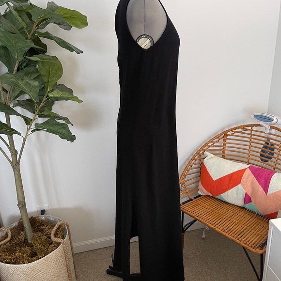 Forever 21 Black Maxi Dress w/ Side slits - Picture 4 of 7